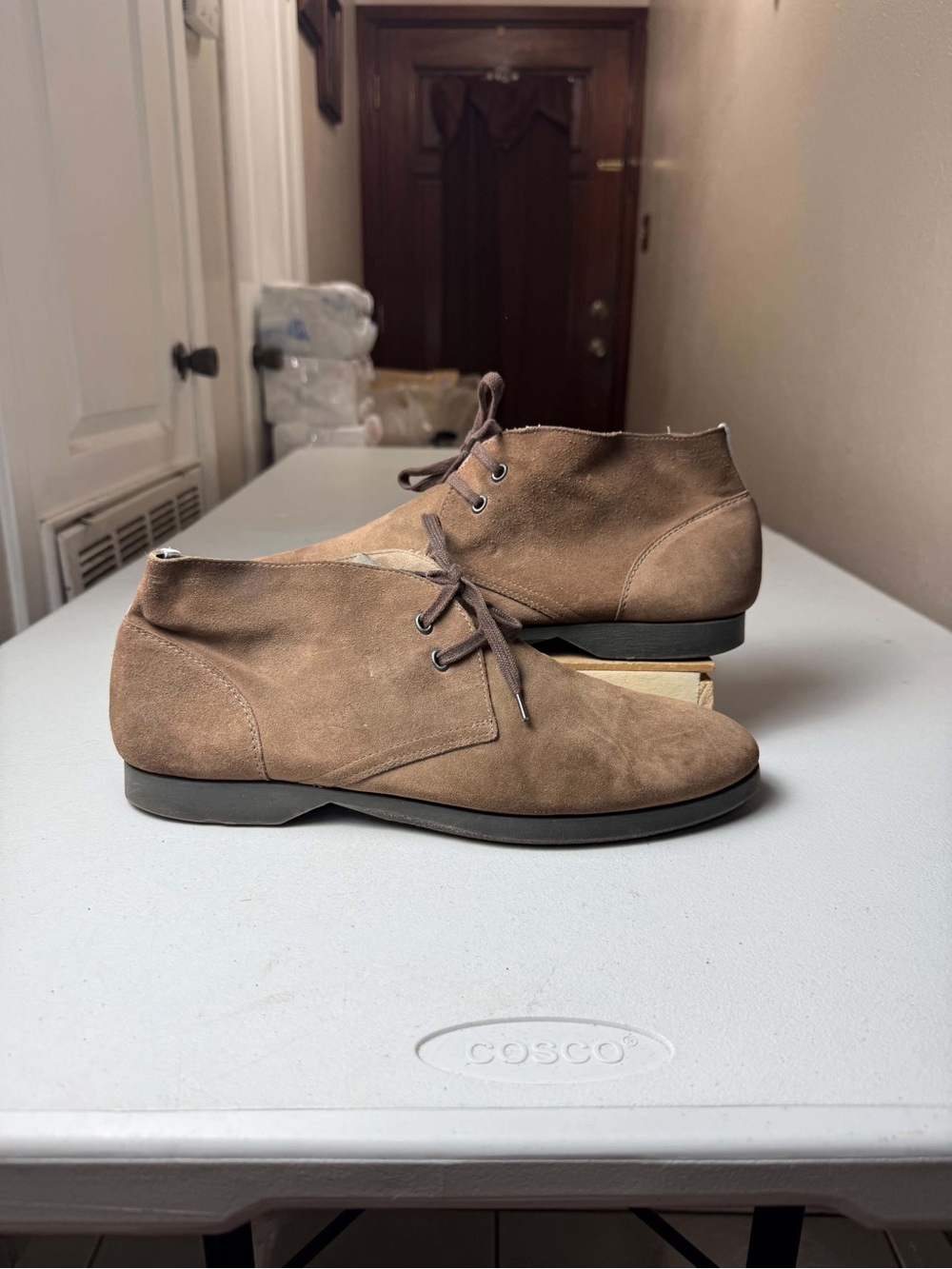 Salvatore Ferragamo Italian Suede Leather Chukka Boots Men US 11.5